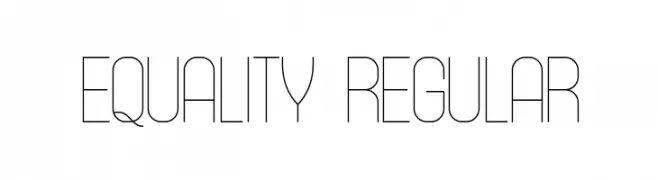 Equality Regular  Descarca Fonturi Gratis