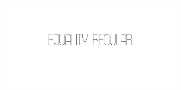 Equality Regular Logo