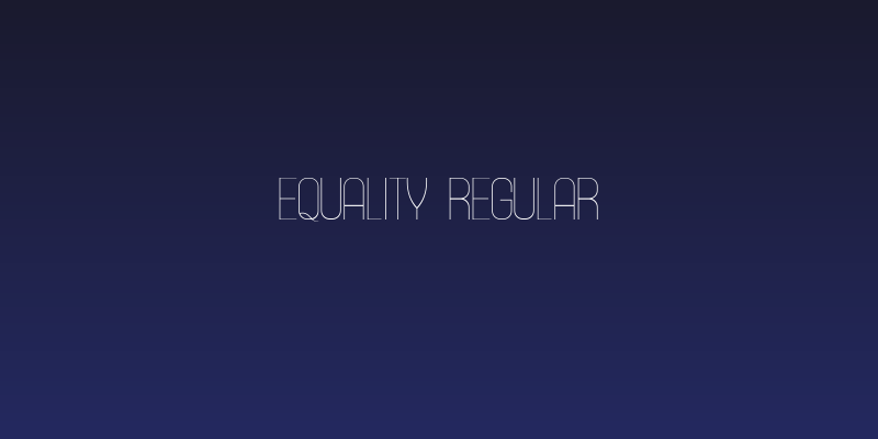 Equality Regular Social Header