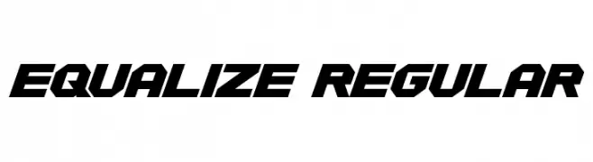Equalize Regular  Descarca Fonturi Gratis