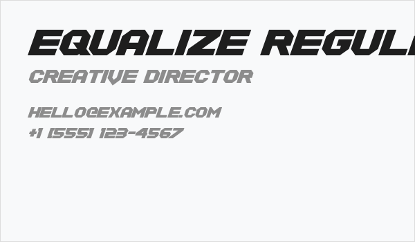 Equalize Regular Business Card