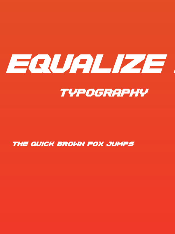 Equalize Regular Poster