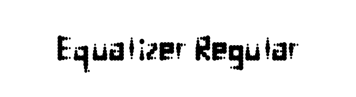 Equalizer Regular Font
