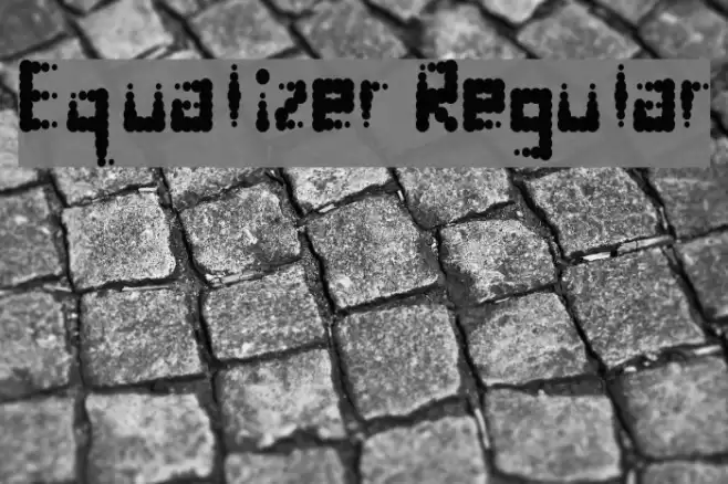 Equalizer Regular Font examples