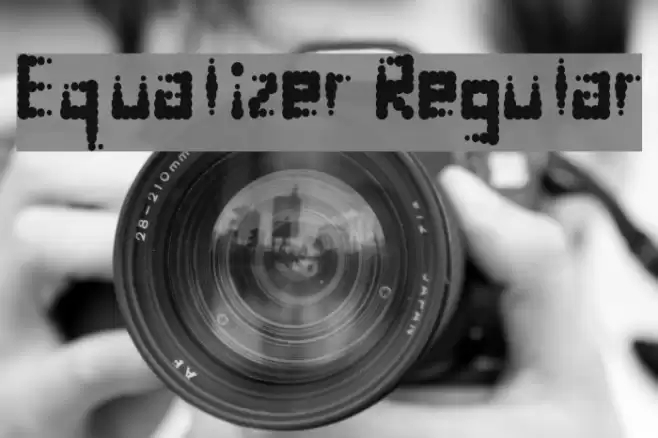 Equalizer Regular Font examples