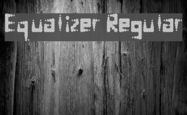 Equalizer Regular Font examples