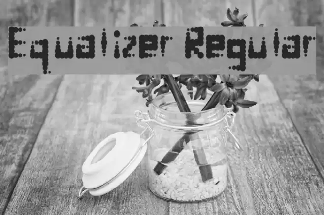 Equalizer Regular Font examples