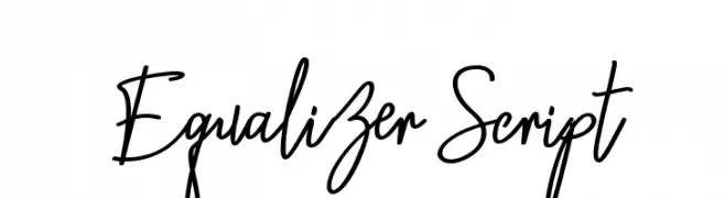 Equalizer Script  Descarca Fonturi Gratis