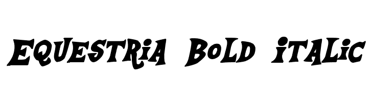 Equestria Bold Italic Font