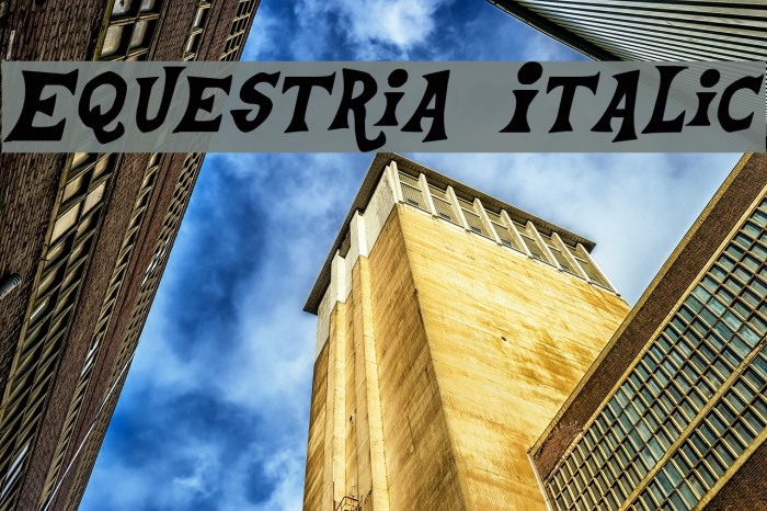 Equestria Italic Font examples