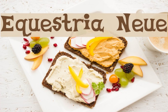 Equestria Neue Font examples