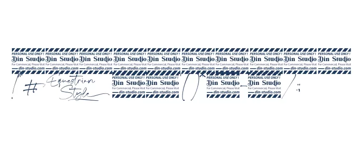 Equestrian Style personal use Font OTHER CHARS