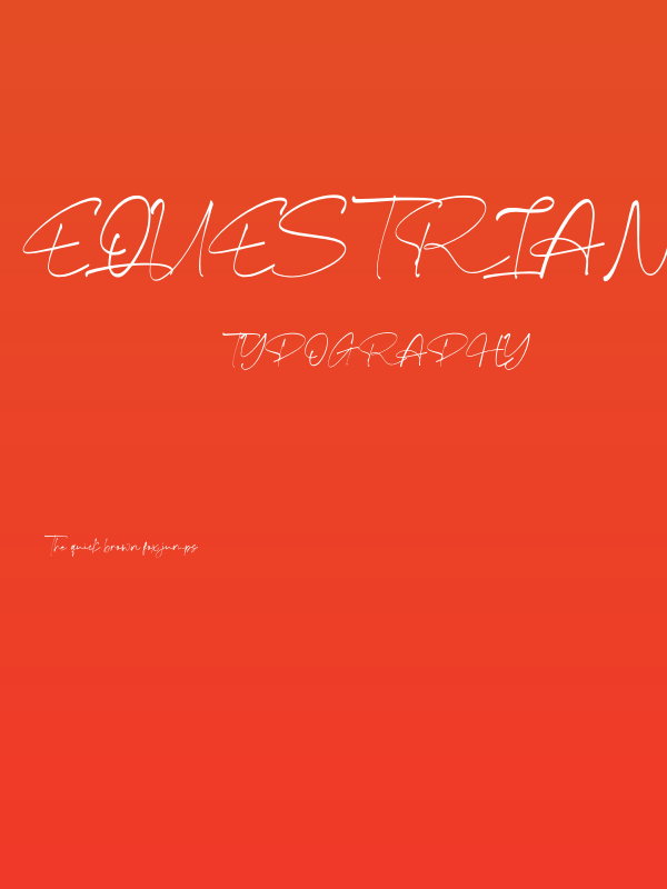 Equestrian Style personal use Poster