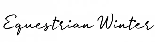 Equestrian Winter  font caratteri gratis