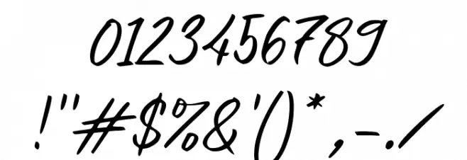 Equestrian Winter Font OTHER CHARS