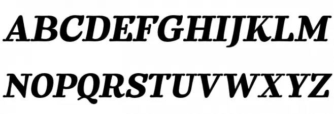 Equilibrium Serif PERSONAL USE Italic Schriftart Groß