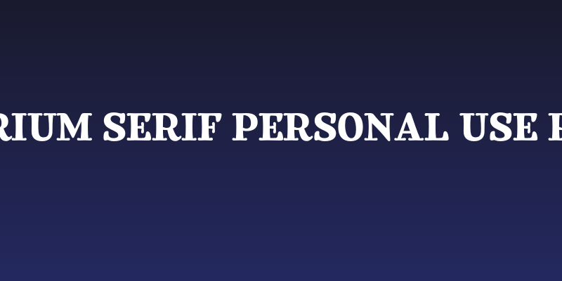 Equilibrium Serif PERSONAL USE Regular Social Header