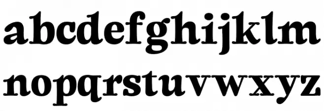 Equilibrium Serif PERSONAL USE Regular Font LOWERCASE