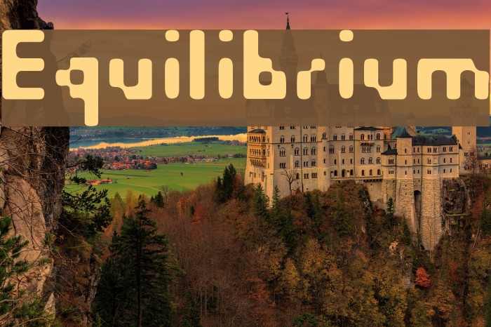 Equilibrium Font examples