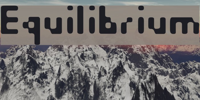 Equilibrium Font examples