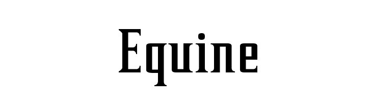 Equine Font