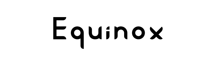Equinox  नि: शुल्क फ़ॉन्ट्स डाउनलोड