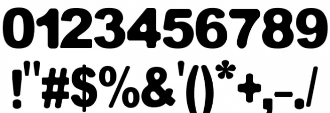 Equivalent Bold Font OTHER CHARS