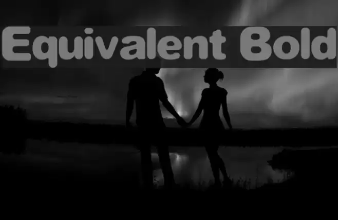 Equivalent Bold Font examples