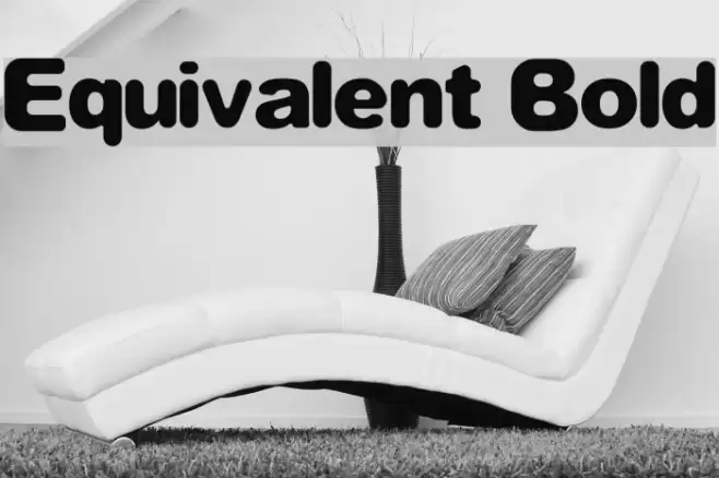 Equivalent Bold Font examples