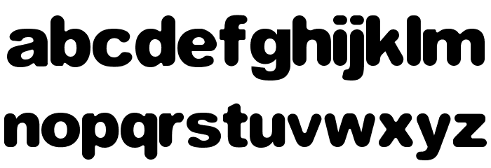 Equivalent Bold Font LOWERCASE