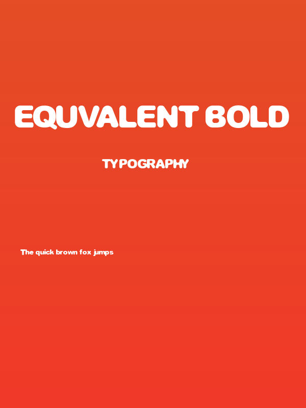Equvalent Bold Poster