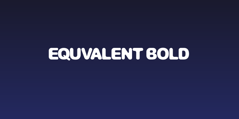Equvalent Bold Social Header