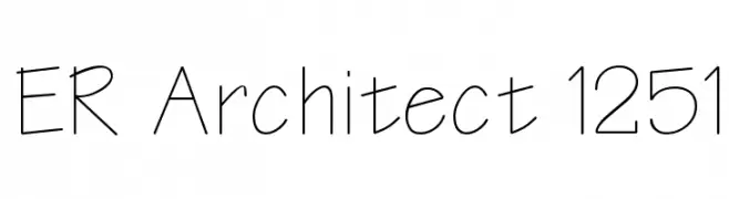 ER Architect 1251  font caratteri gratis