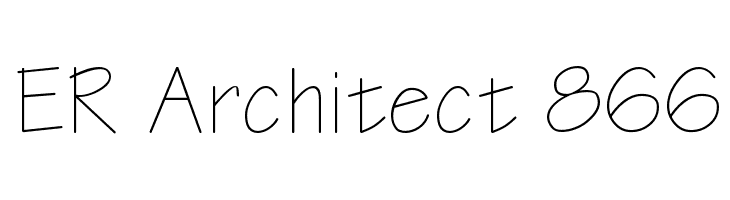 ER Architect 866  Free Fonts Download