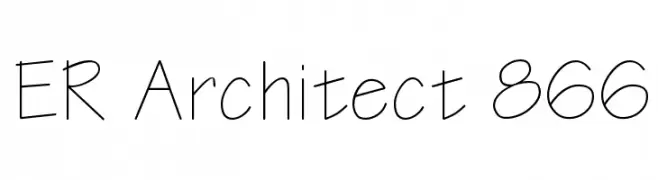 ER Architect 866  नि: शुल्क फ़ॉन्ट्स डाउनलोड