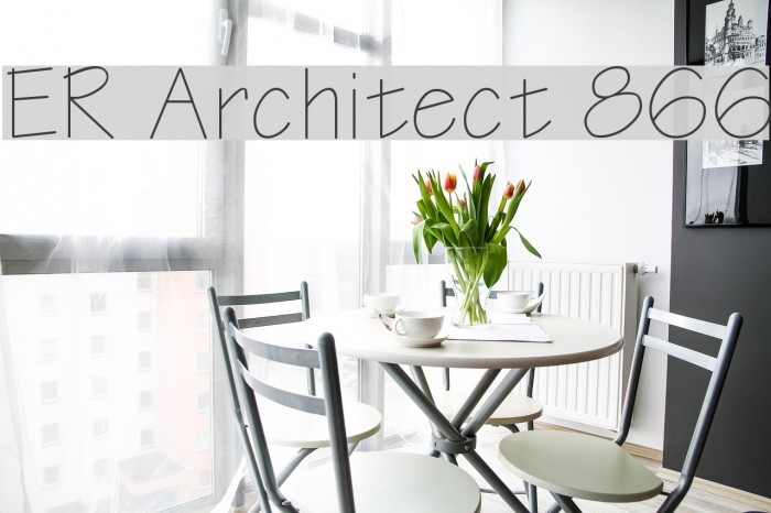 ER Architect 866 Font examples