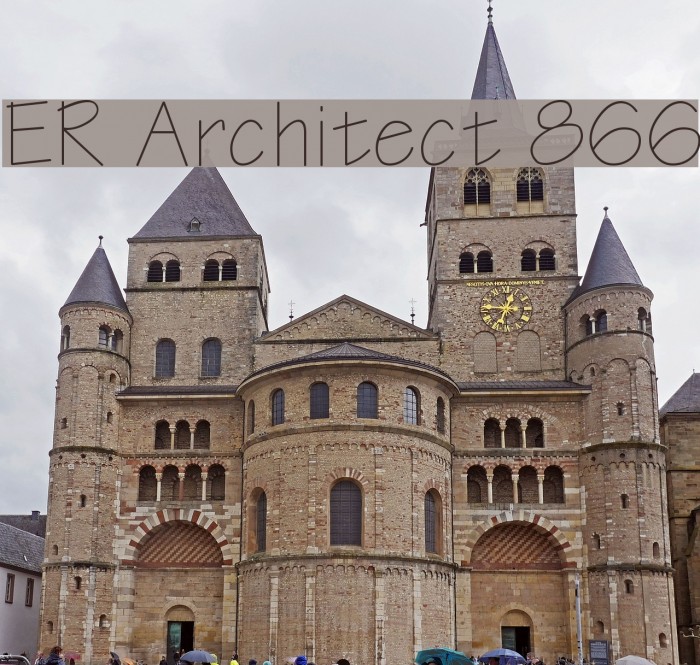 ER Architect 866 Font examples