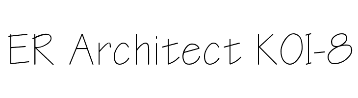 ER Architect KOI-8 Font