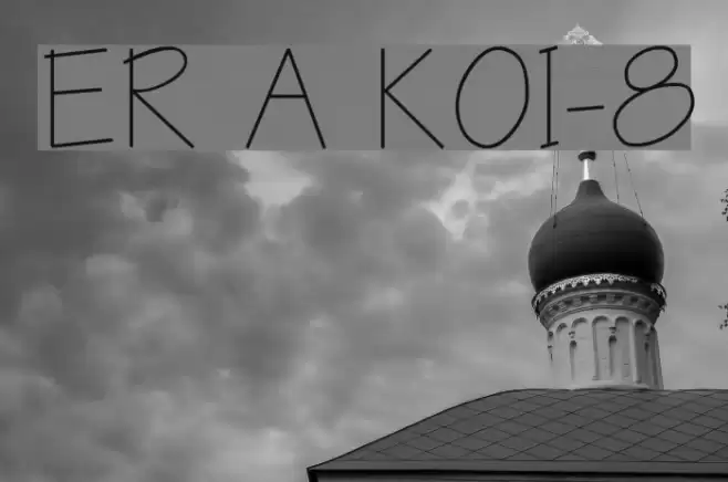 ER Architect KOI-8 Font examples