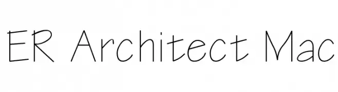 ER Architect Mac  フリーフォントのダウンロード