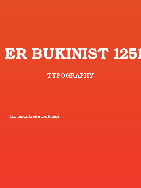 ER Bukinist 1251 Bold Poster