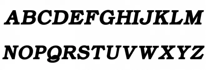 ER Bukinist 866 Bold Italic 字体 大写