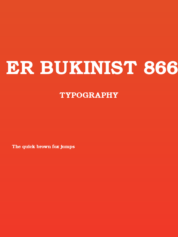 ER Bukinist 866 Bold Poster