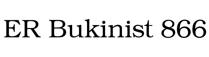 ER Bukinist 866  フリーフォントのダウンロード