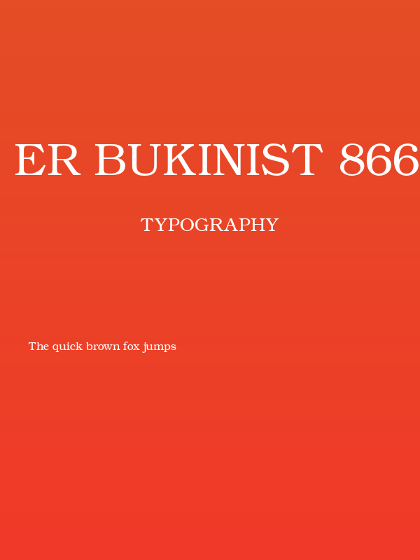ER Bukinist 866 Poster