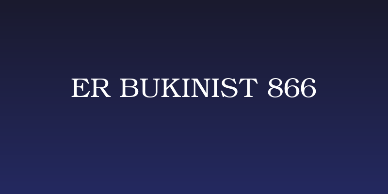 ER Bukinist 866 Social Header