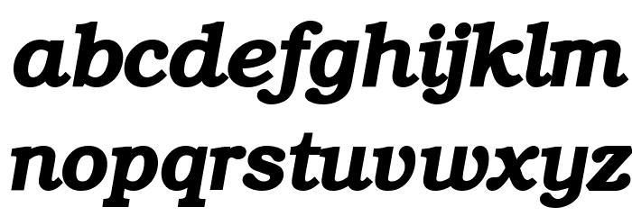 ER Bukinist KOI-8 Bold Italic Font LOWERCASE