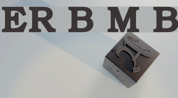 ER Bukinist Mac Bold Font examples