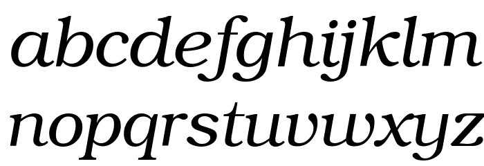 ER Bukinist Mac Italic Font LOWERCASE
