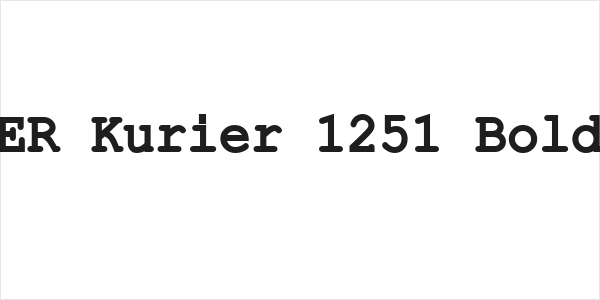 ER Kurier 1251 Bold Logo